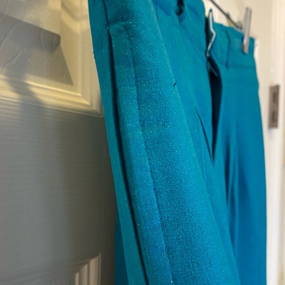 Vintage1970s 100% Raw Silk 3-pc Blazer/skirt/slacks Jacket Hong Kong, 12 TALL - Picture 7 of 15